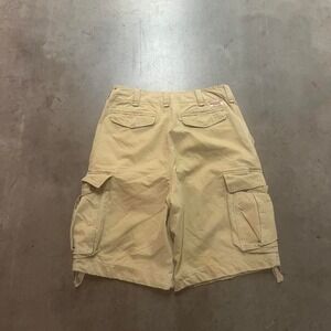 Vintage Y2K Abercrombie & fitch men's tan cargo shorts paratrooper utility baggy